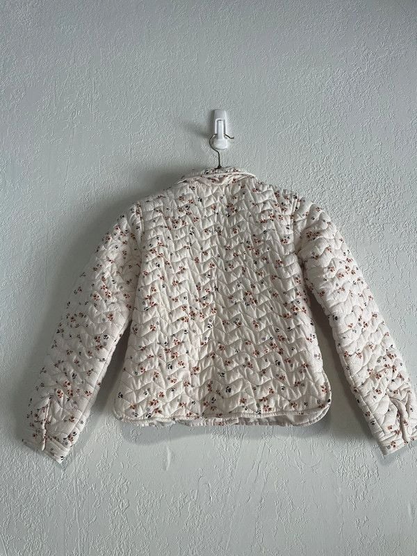 LuluCastagnette Paris | Girls' Floral Quilted Puffer Jacket – Size 10 3