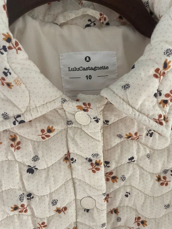 LuluCastagnette Paris | Girls' Floral Quilted Puffer Jacket – Size 10 6