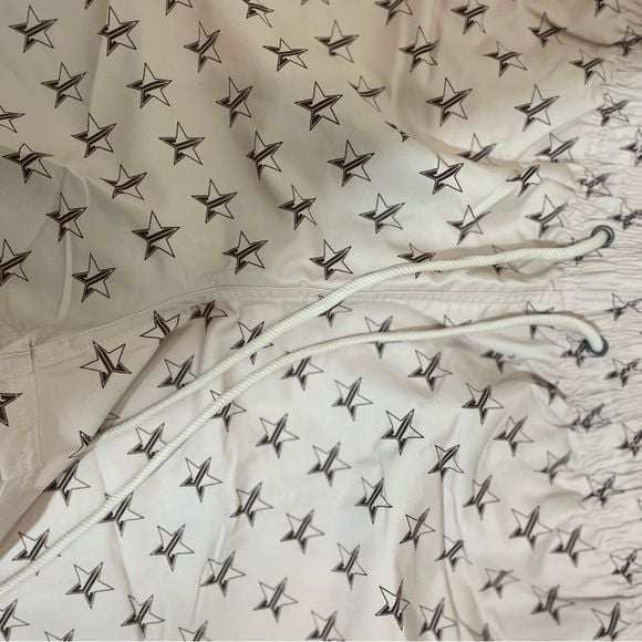 NWOT New Jeffree Star Cosmetics Swim and Lounge Shorts Tan JSC Logo Unisex 6