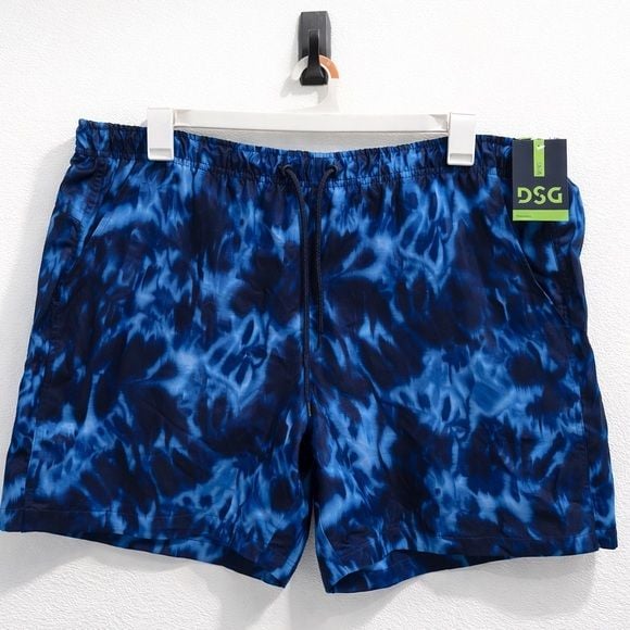 DSG Men’s Blue Tie-Dye Rec Training Shorts – Size XL – NWT 2