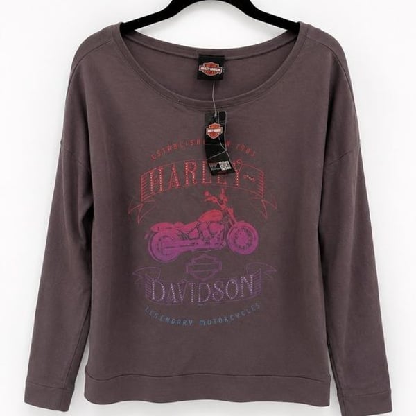 Harley-Davidson Long Sleeve Graphic Top – Size Small – NWT