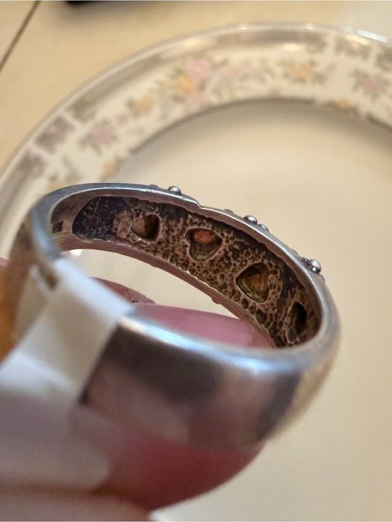 Black hills men’s Two-Tone Leaf Accent - Gold & Rose Gold on Silver 4
