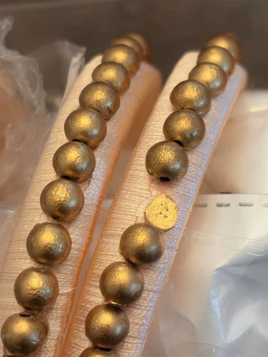 Peach and Gold Threaded Set - Authentic from Indian Handcrafters 3