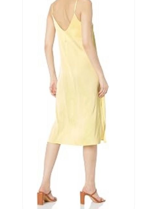 Light Yellow Satin Slip Dress - Unbranded 3