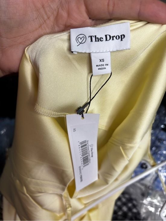 Light Yellow Satin Slip Dress - Unbranded 7