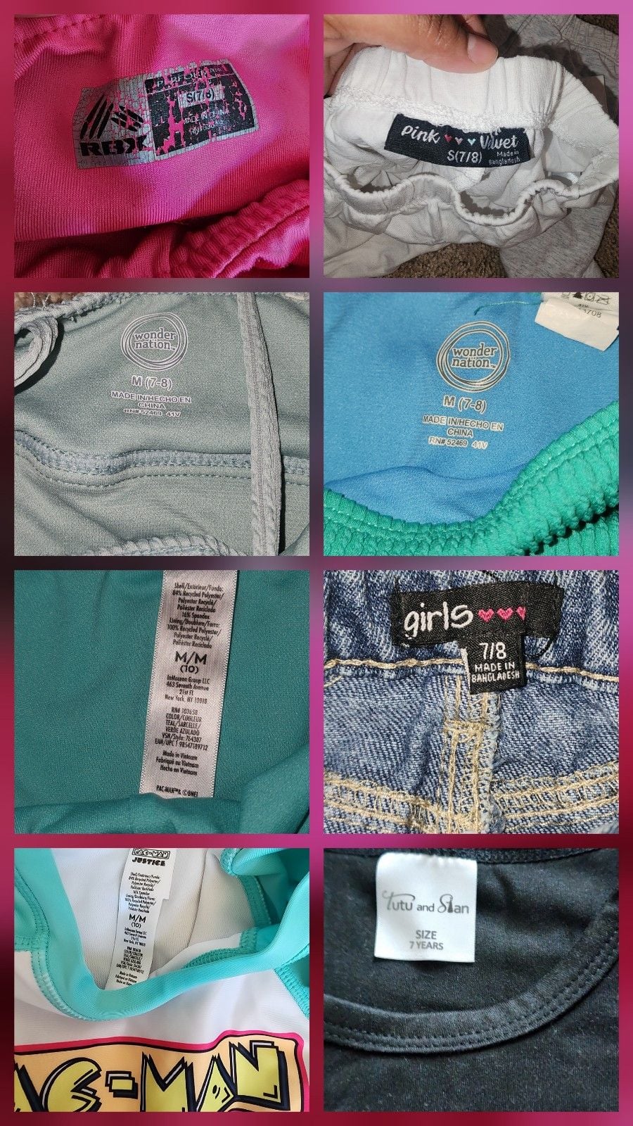 Girls Clothing Bundle Size 7/8 Mixed Lot 15+ Pieces 10