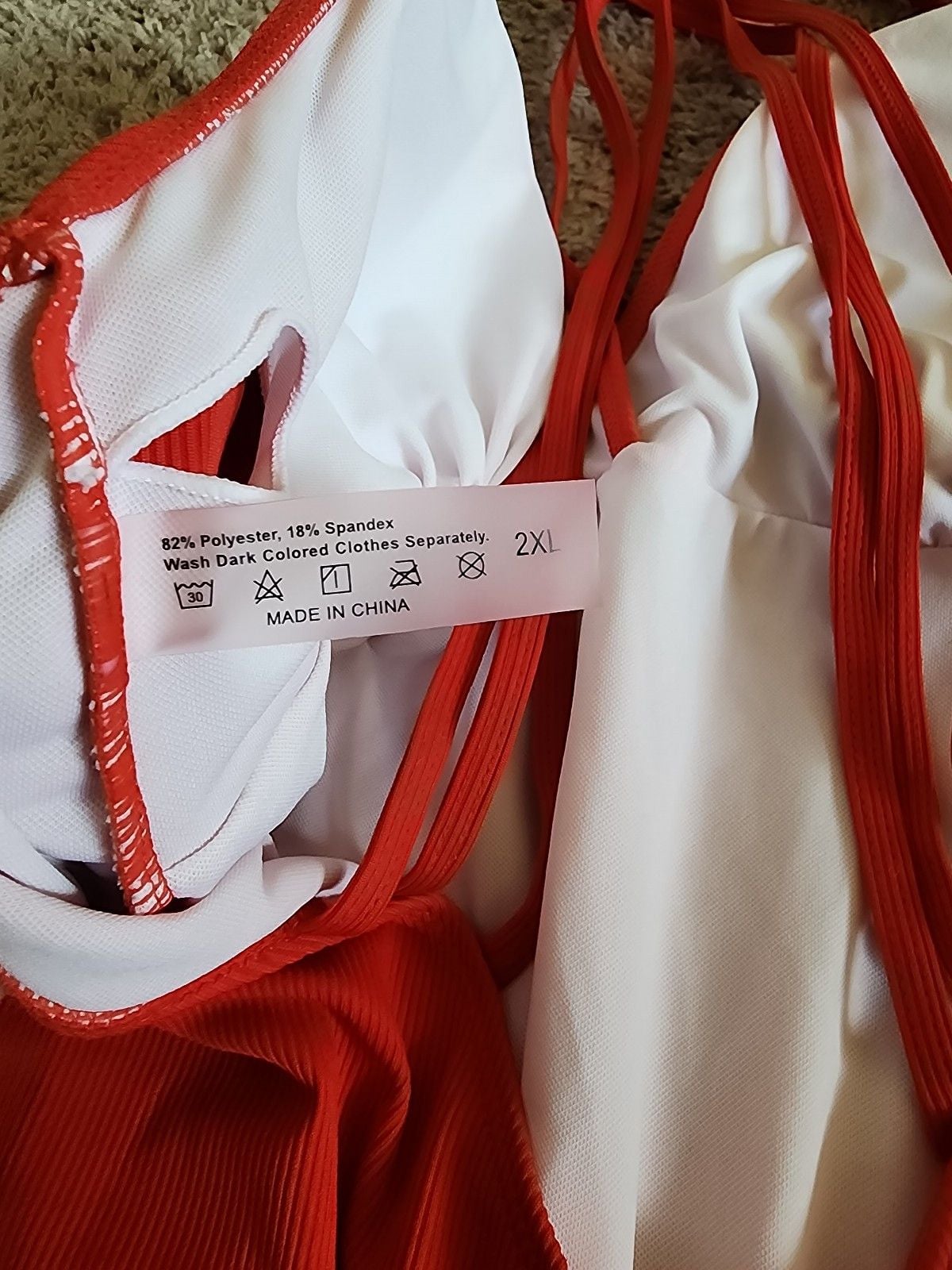 Red Women 2XL Swimwear 4