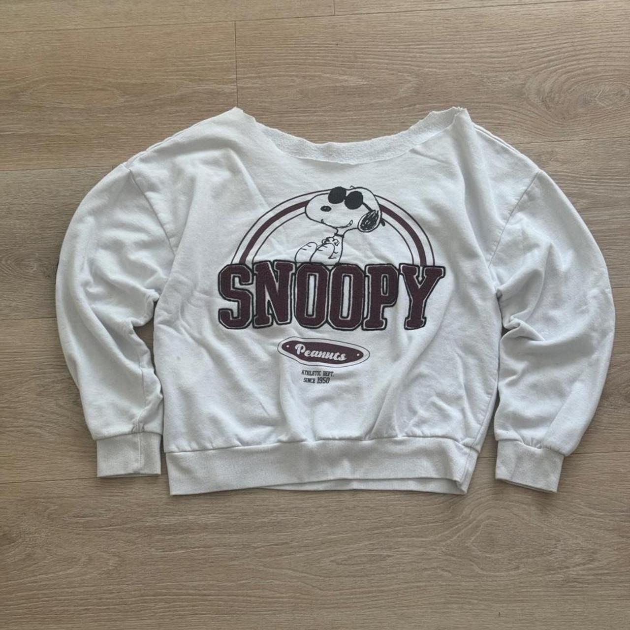 Peanuts Snoopy Athletic Dept. Graphic Chenille Crewneck Sweatshirt 2