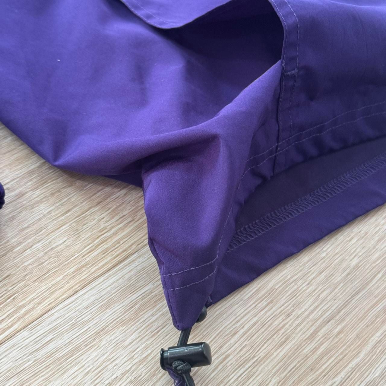 Champion Winona State Warriors Half-Zip Hooded Anorak Jacket Purple 4