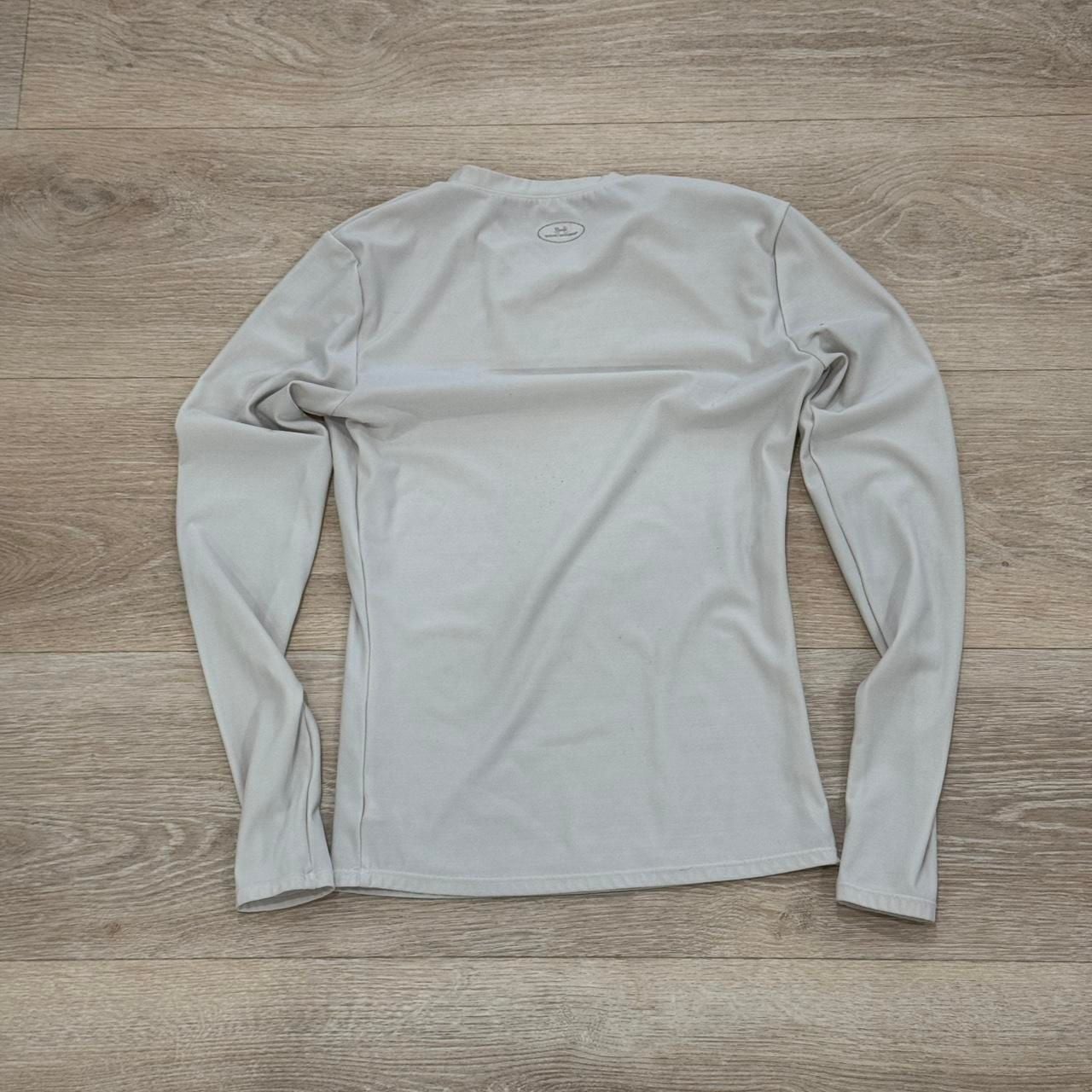 Under Armour HeatGear Long Sleeve Compression Shirt White Medium 3