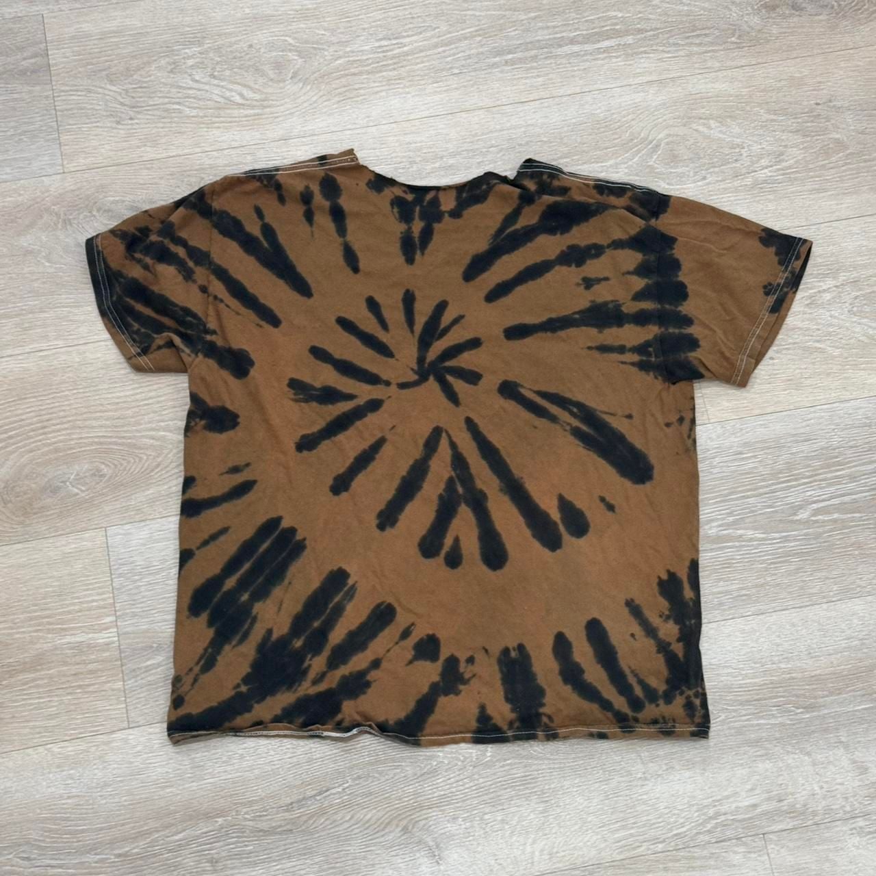 Nirvana Smiley Face Bleach Tie Dye Band T-Shirt Size Large 3