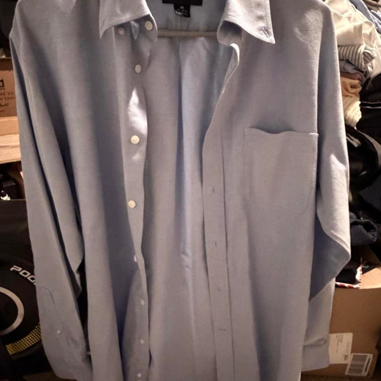 Lands' End Supima Cotton Oxford Shirt Light Blue 2
