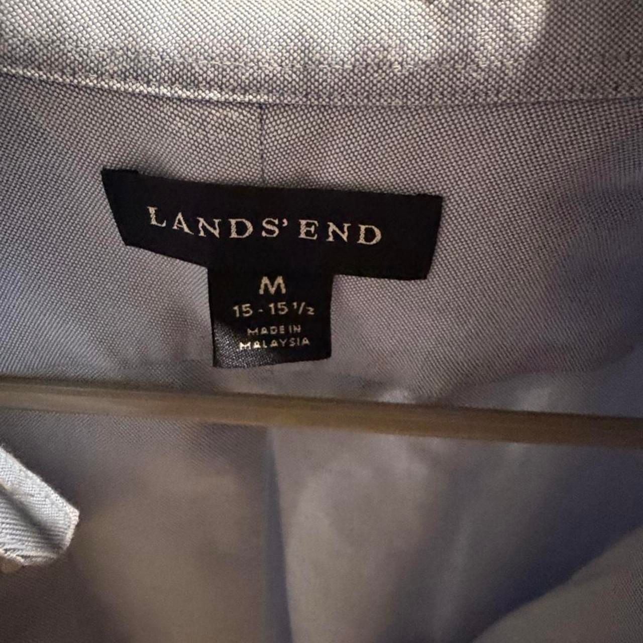 Lands' End Supima Cotton Oxford Shirt Light Blue 3