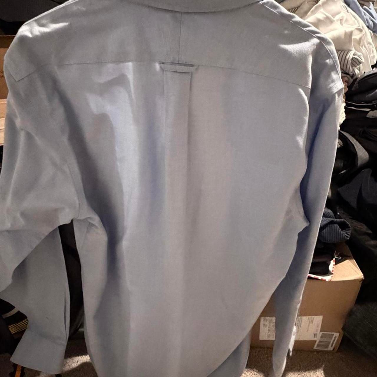 Lands' End Supima Cotton Oxford Shirt Light Blue 4