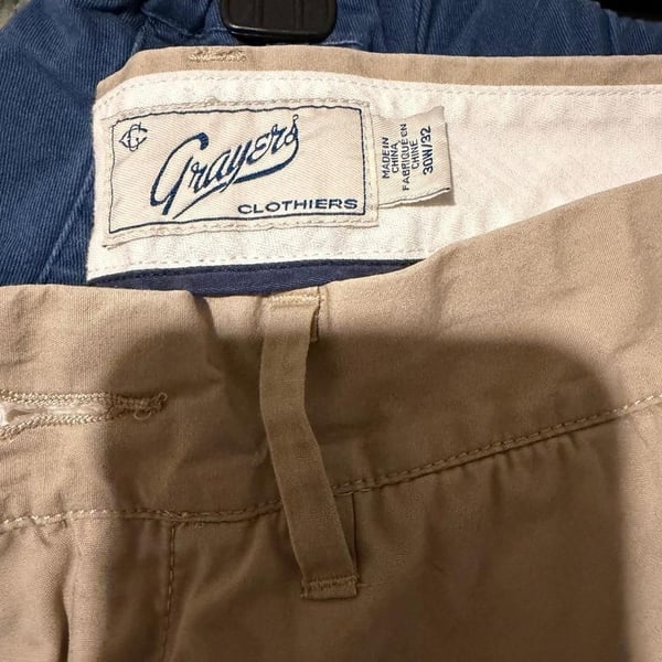 Grayers Straight Fit Lightweight Cotton Khaki Pants