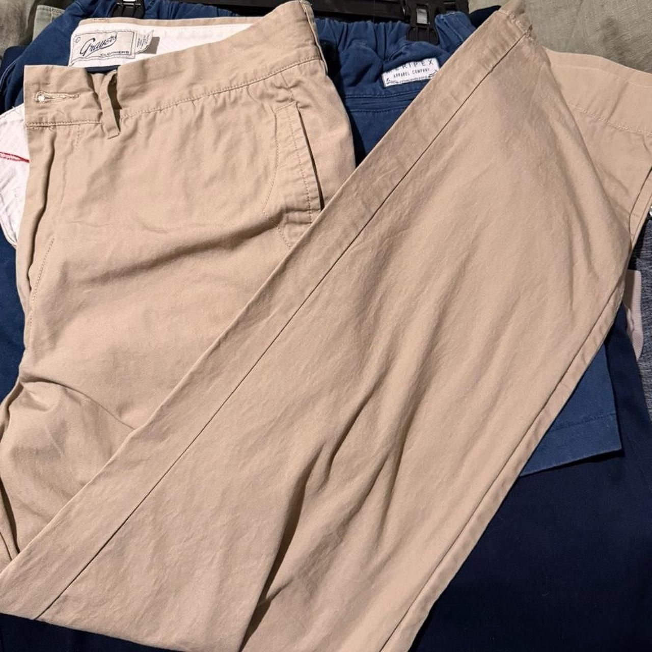 Grayers Straight Fit Lightweight Cotton Khaki Pants 3