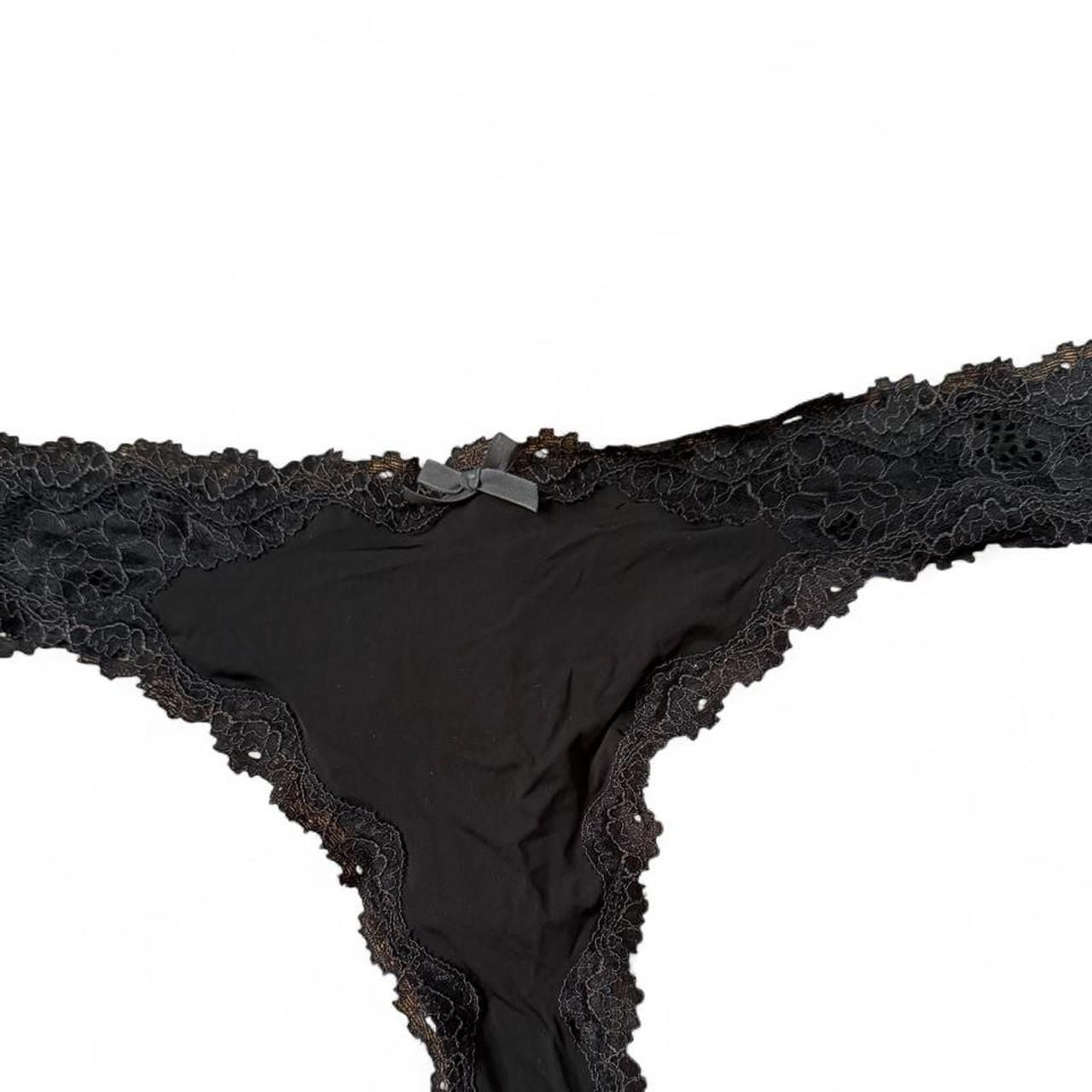 Victoria's Secret Dream Angels Black Lace Thong 1