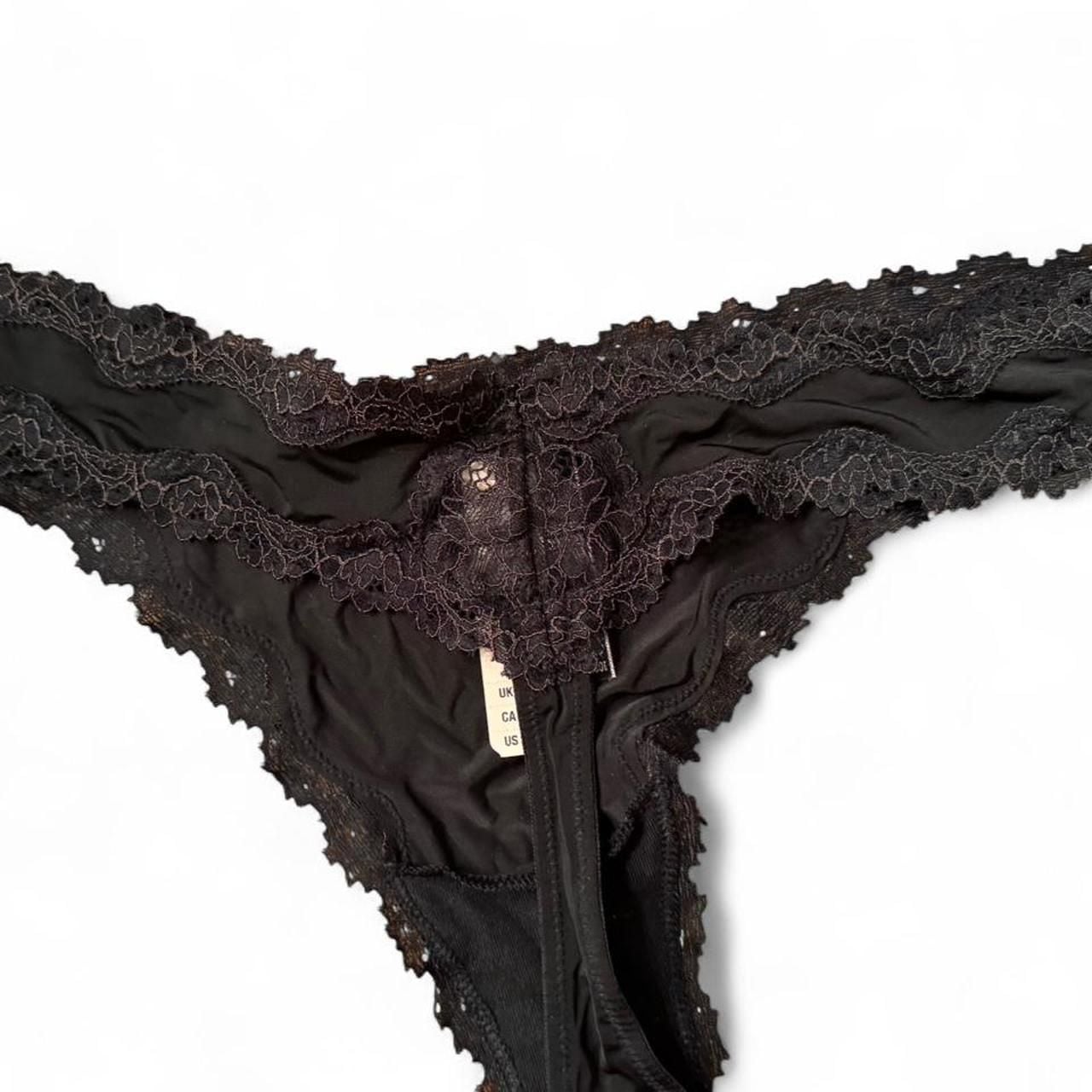 Victoria's Secret Dream Angels Black Lace Thong 2