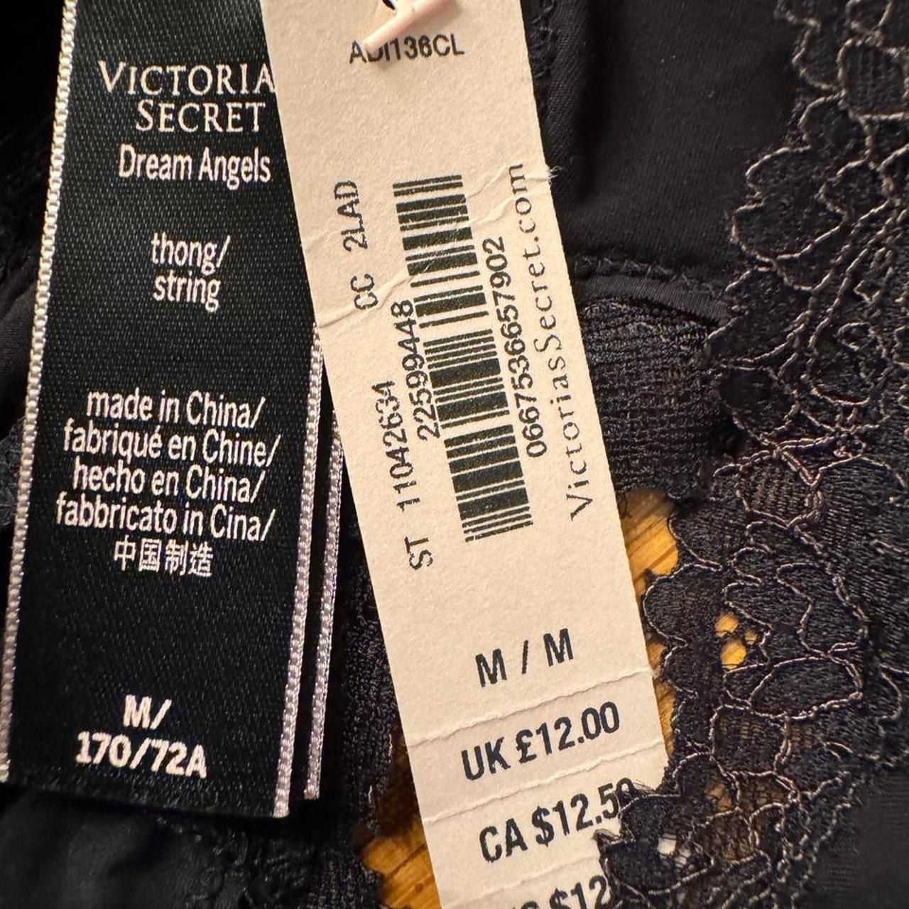 Victoria's Secret Dream Angels Black Lace Thong 3