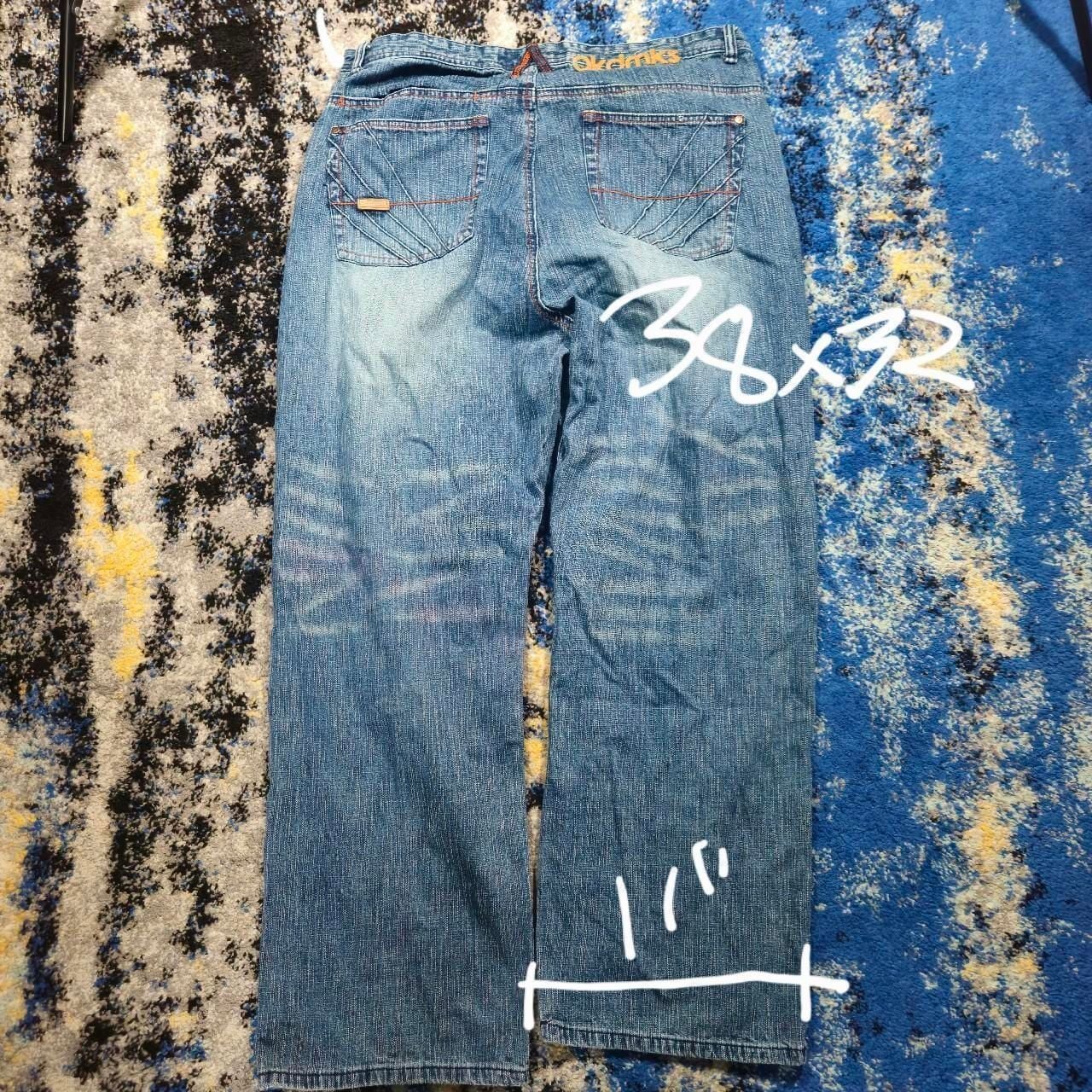 Akademiks Vintage Baggy Y2K Denim Jeans 7