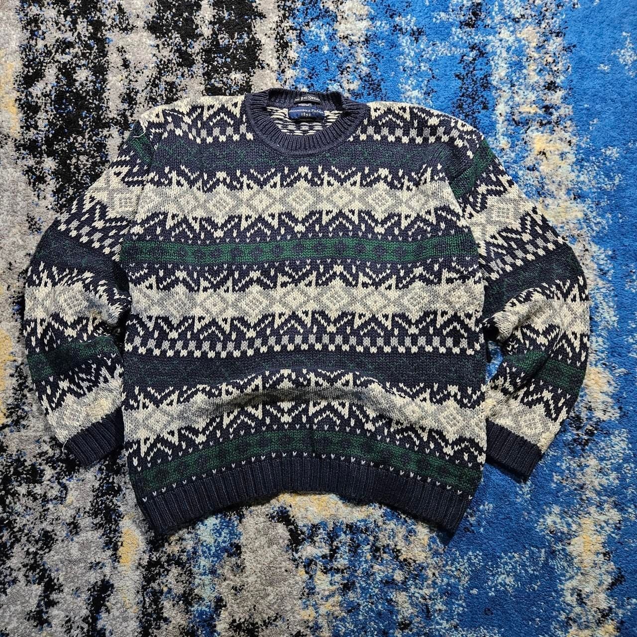 Vintage Abercrombie & Fitch The Big Sweater Fair Isle Knit 2