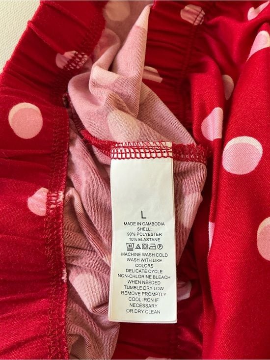 Kate Spade New York Polka Dot Long Sleeve Pajama Set – Size Large 10