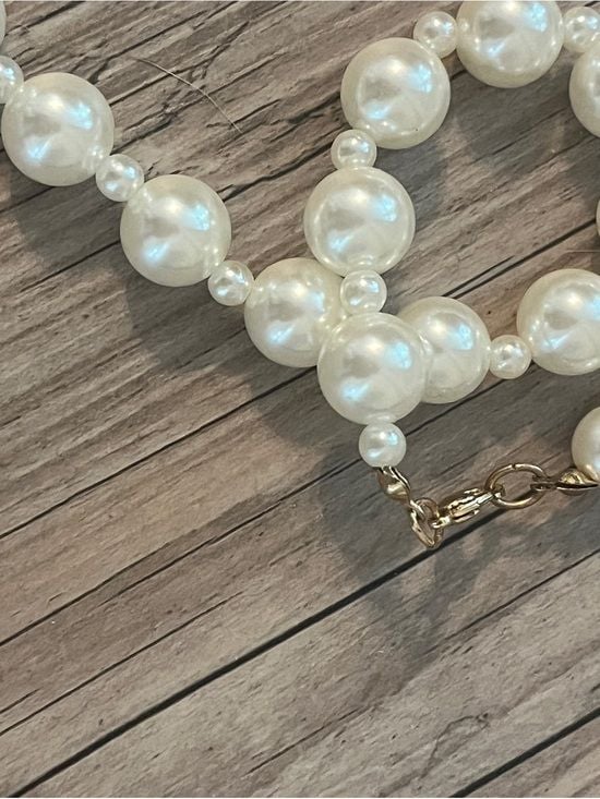 Pearl Beaded Shoulder Bag - White 6