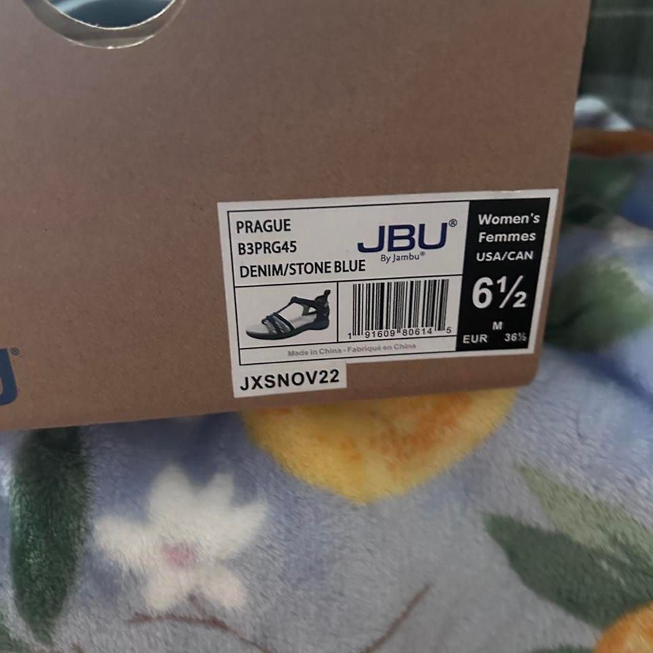JBU by Jambu Prague Braided Sandals Denim Stone Blue Size 6.5 3
