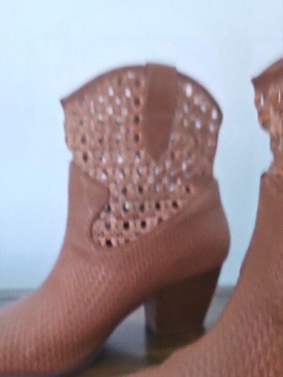 Coconuts by Matisse Woven Western Ankle Boots in Tan 155 4