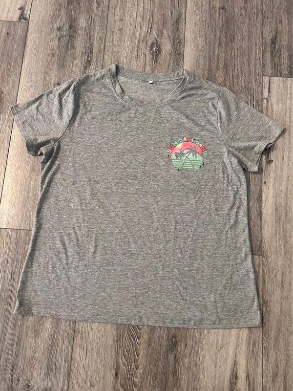 Women’s T Shirt Sun Salt Sand 1