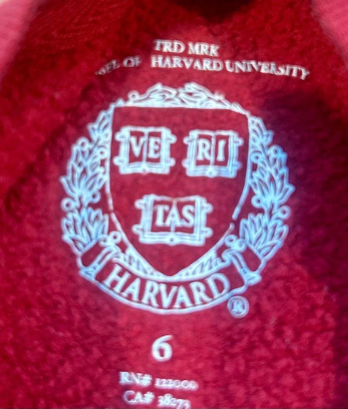 Red Harvard Crewneck Sweatshirt 4