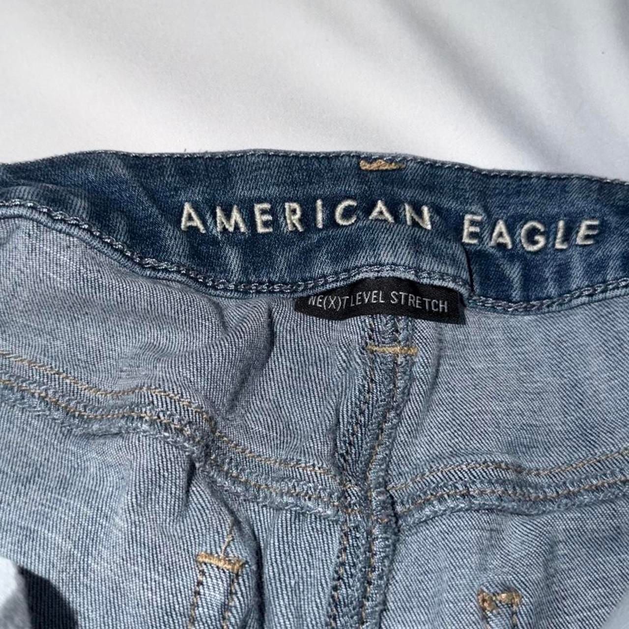 American Eagle Curvy Hi-Rise Jegging Distressed Skinny Jeans Size 4 4