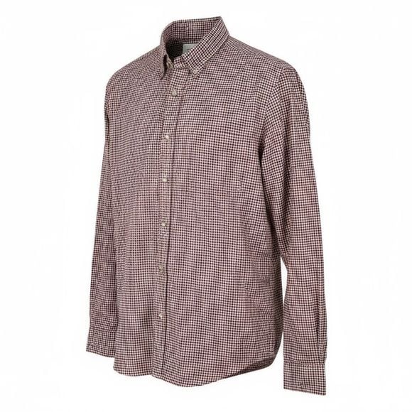 J. Crew Mens Slim Fit Button Down Shirt Long Sleeve Gingham‎ Red Blue Size Large 7
