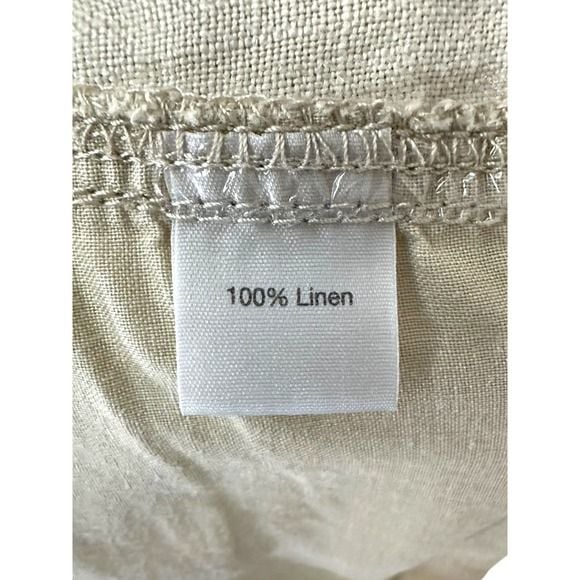 Saks Fifth Avenue GRAY 100% Linen Shorts Mens 34 Beige Quiet Luxury 6