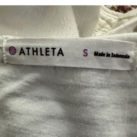 Athleta Santorini Midi Dress Womens Small Blue White Ombre‎ Striped Racerback S 7