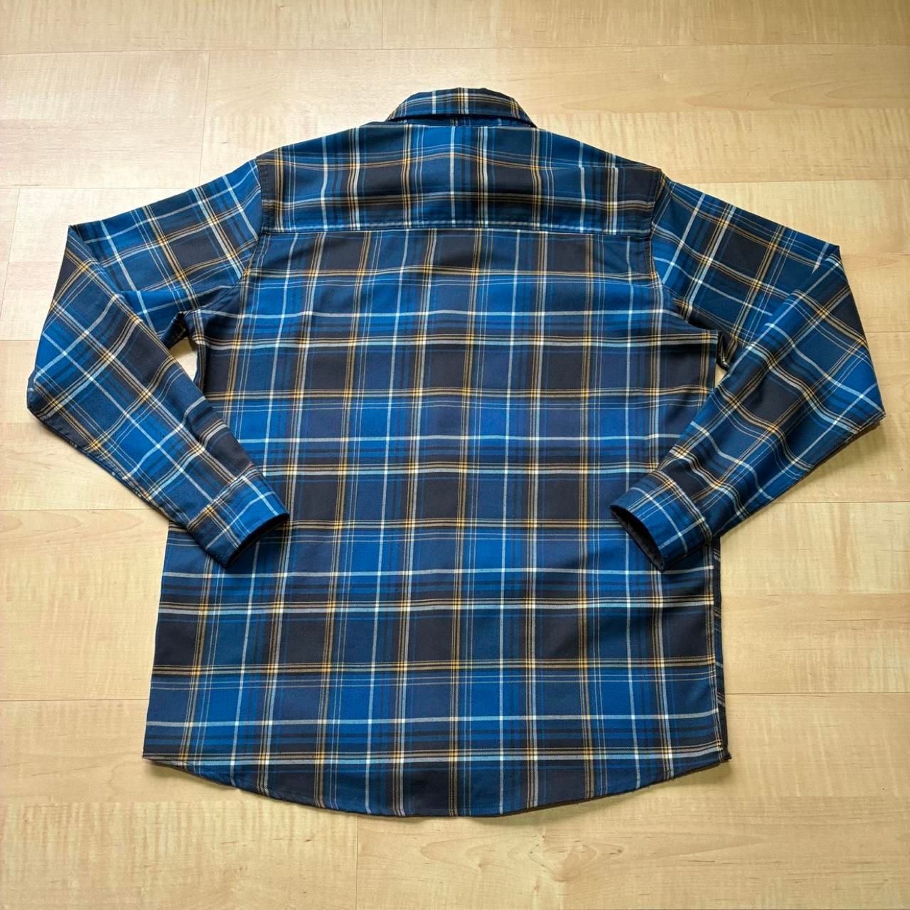 SwissTech Blue Plaid Flannel Button Down Shirt Mens Medium 6