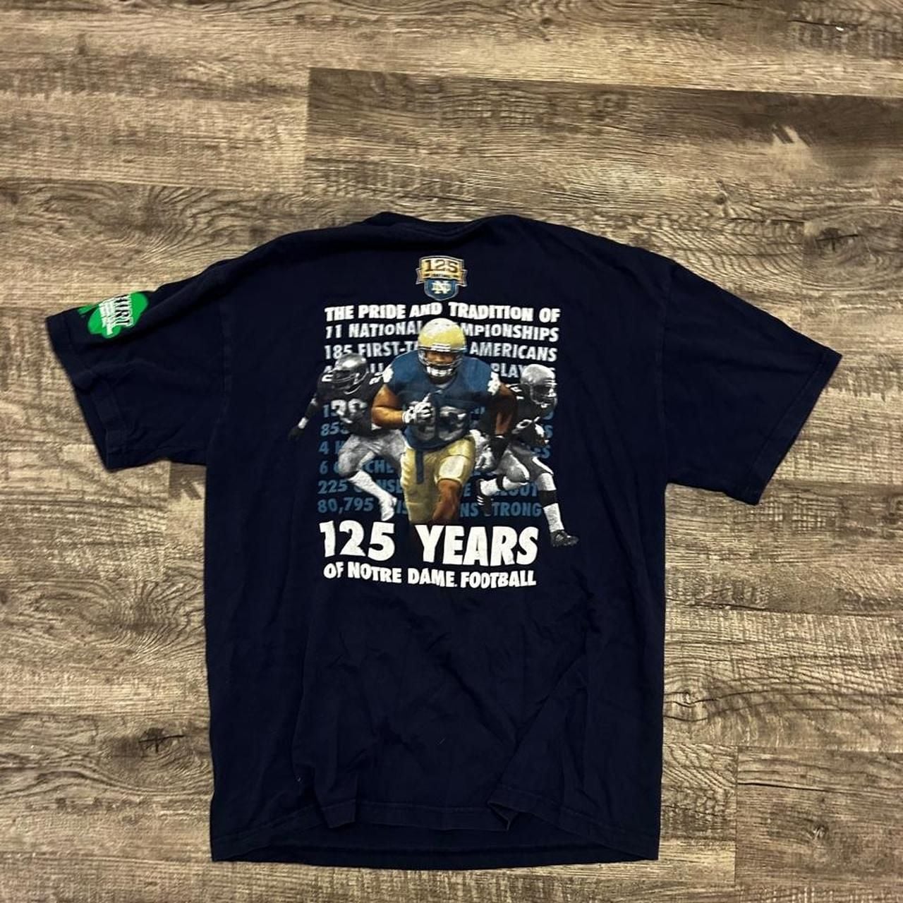 Antigua Notre Dame Fighting Irish 2012 Football T-Shirt XL 3