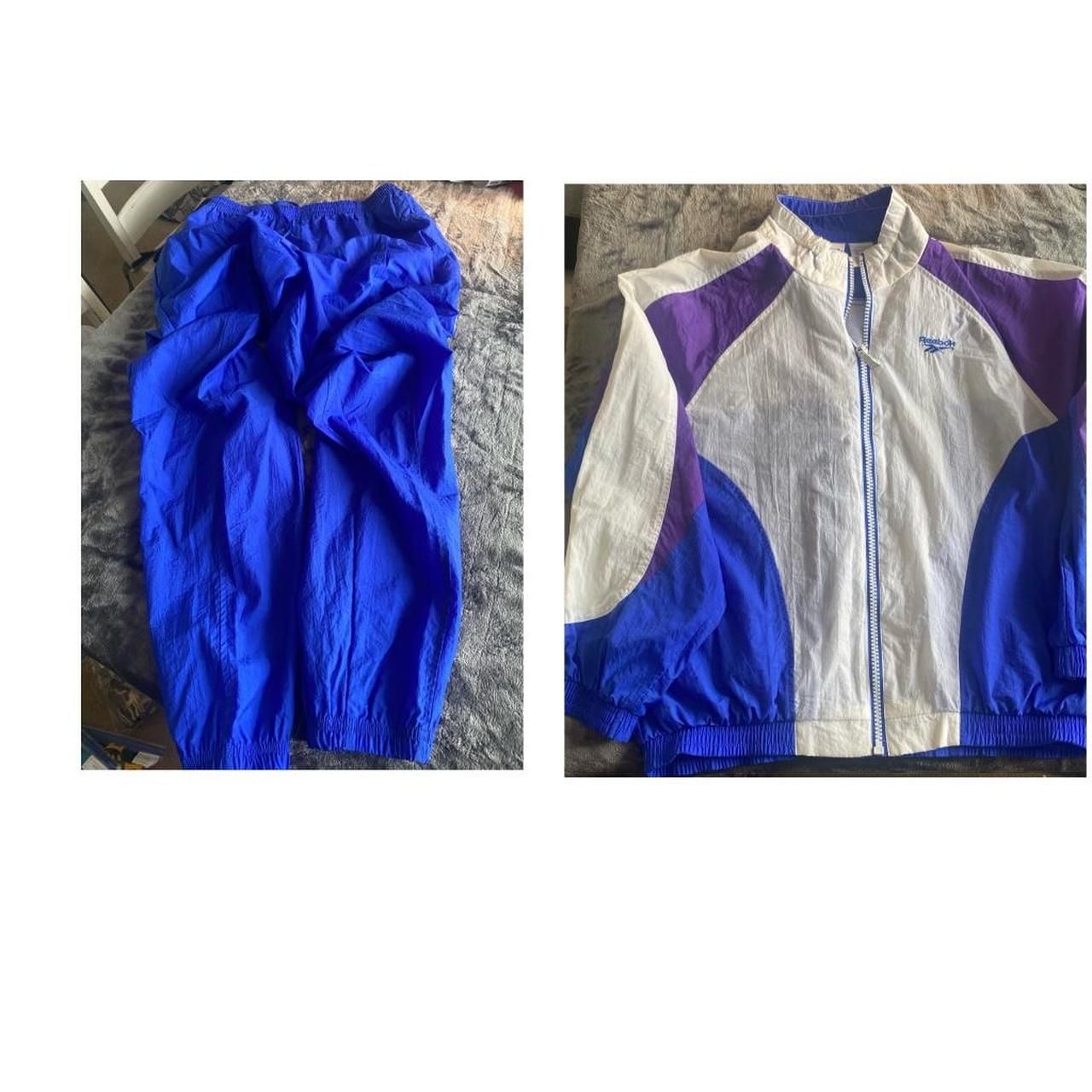 Vintage Reebok Windbreaker Track Suit Jacket and Pants Set 1