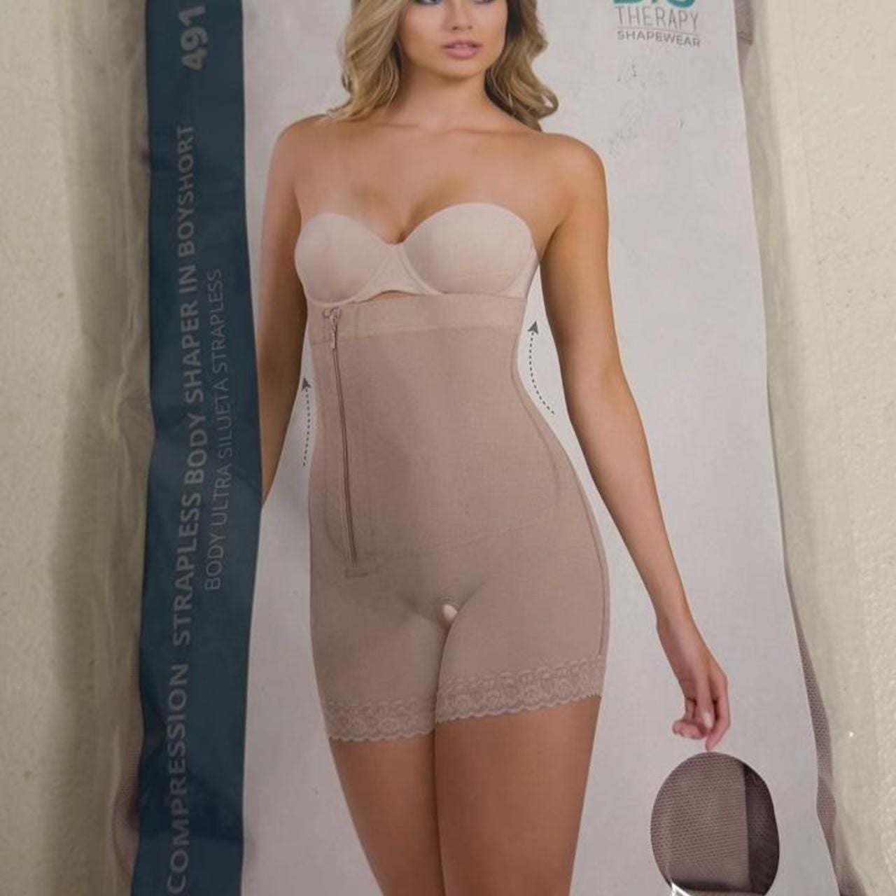 CYSM Biotherapy Shapewear Strapless Body Shaper Boyshort Style 491 2
