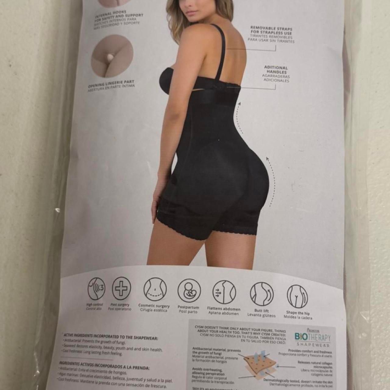 CYSM Biotherapy Shapewear Strapless Body Shaper Boyshort Style 491 3