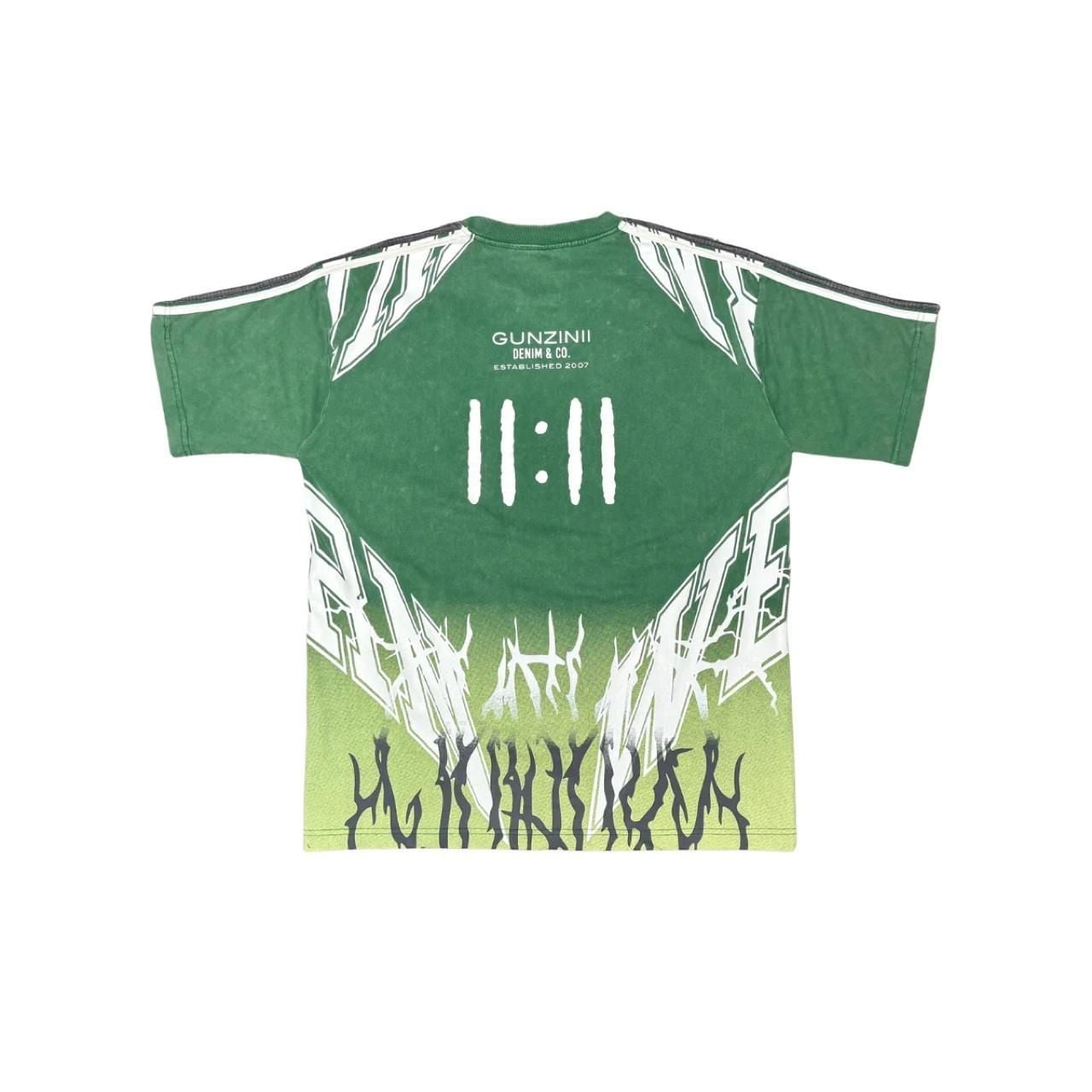 Gunzinii Western 11:11 Graphic Tee and Pants Matching Set Green 3