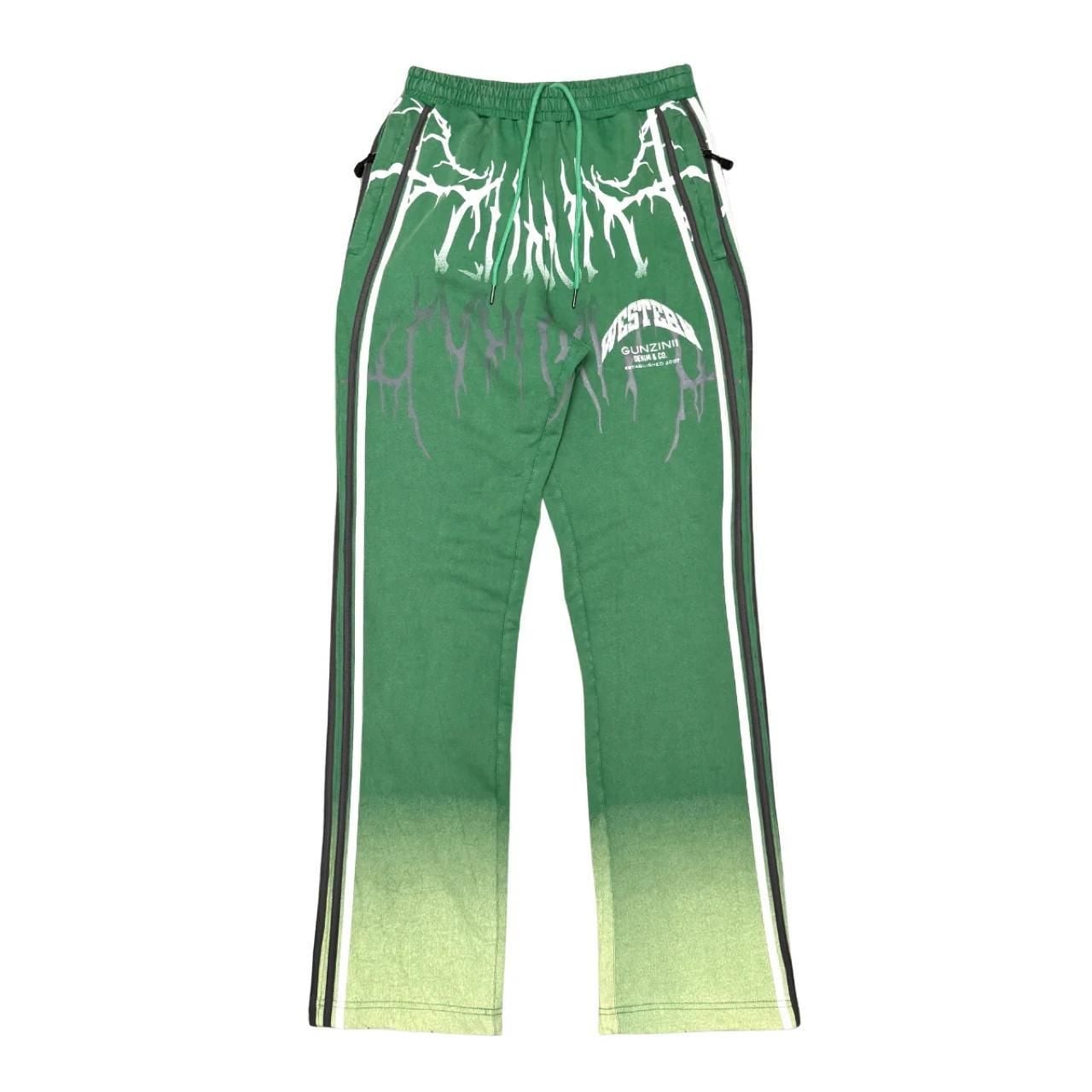 Gunzinii Western 11:11 Graphic Tee and Pants Matching Set Green 4