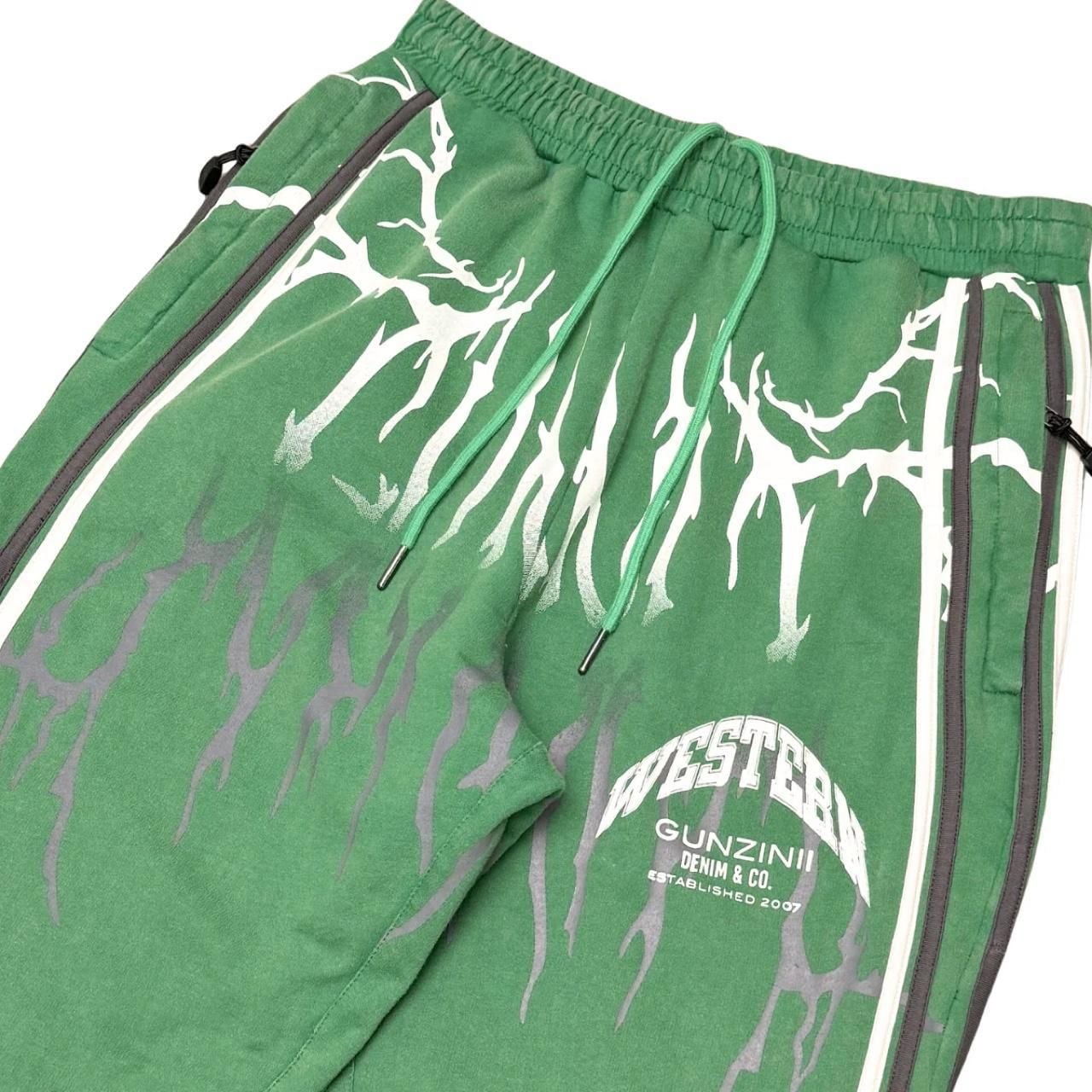 Gunzinii Western 11:11 Graphic Tee and Pants Matching Set Green 6