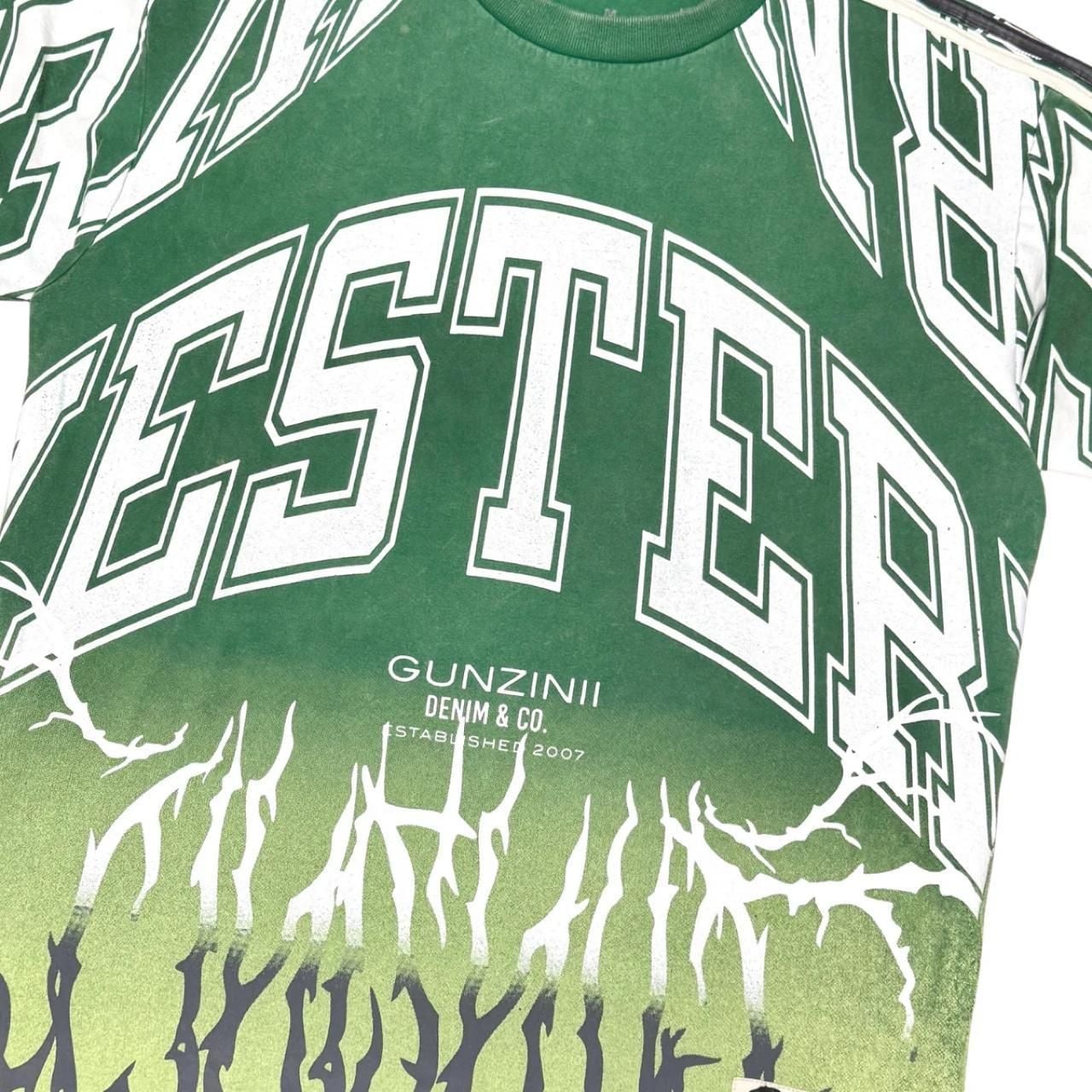 Gunzinii Western 11:11 Graphic Tee and Pants Matching Set Green 7