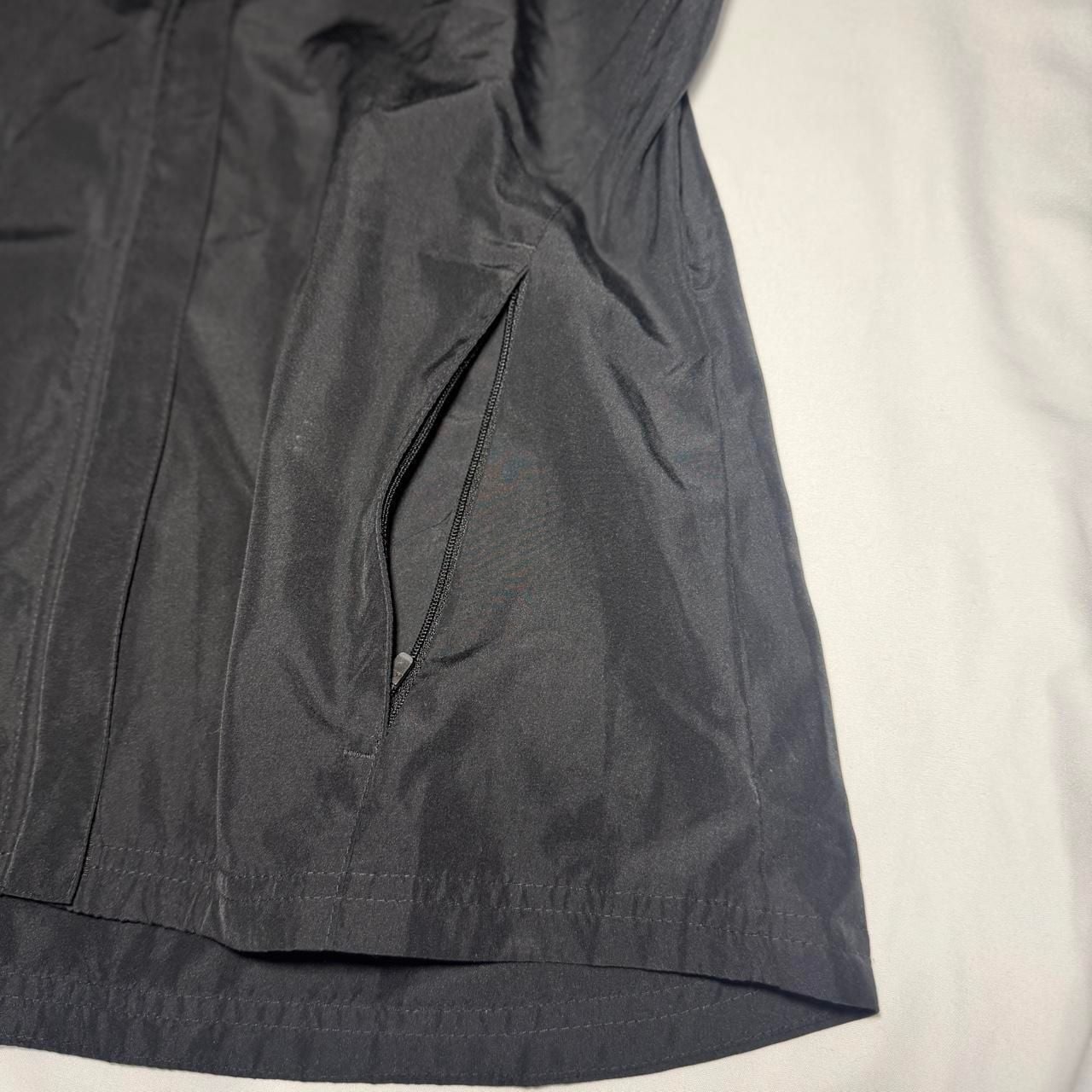 Adidas ClimaProof Black Three Stripe Athletic Windbreaker Jacket 7