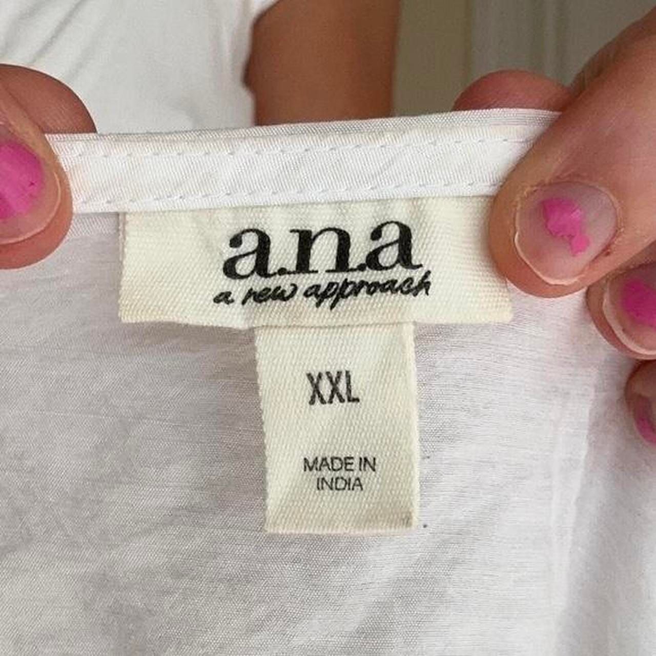 a.n.a a new approach White Babydoll Cottage Blouse XXL 6