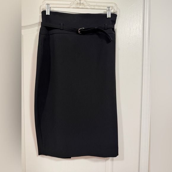 Express Black Pencil Skirt with Belt 5