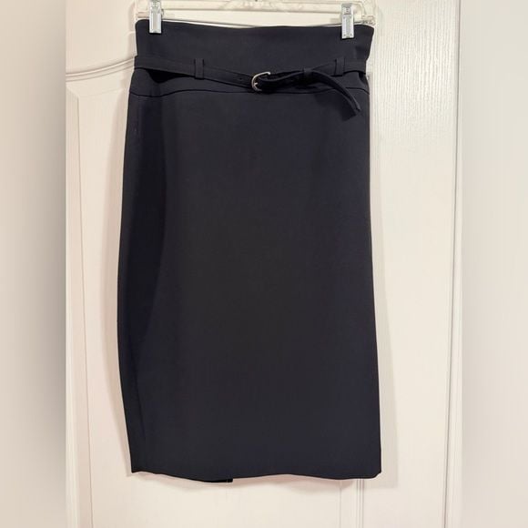 Express Black Pencil Skirt with Belt 6