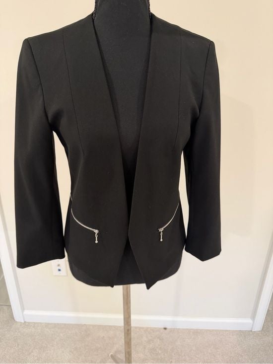 Express Black Open Front Blazer Jacket Women’s Size 6 6