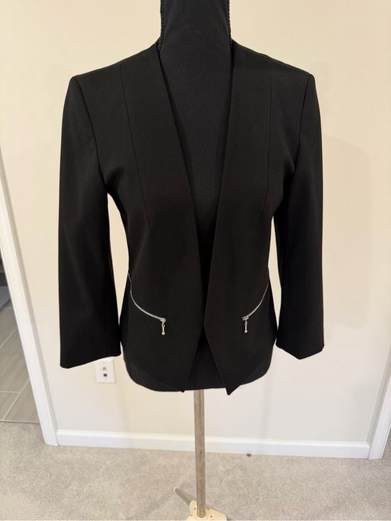 Express Black Open Front Blazer Jacket Women’s Size 6 8
